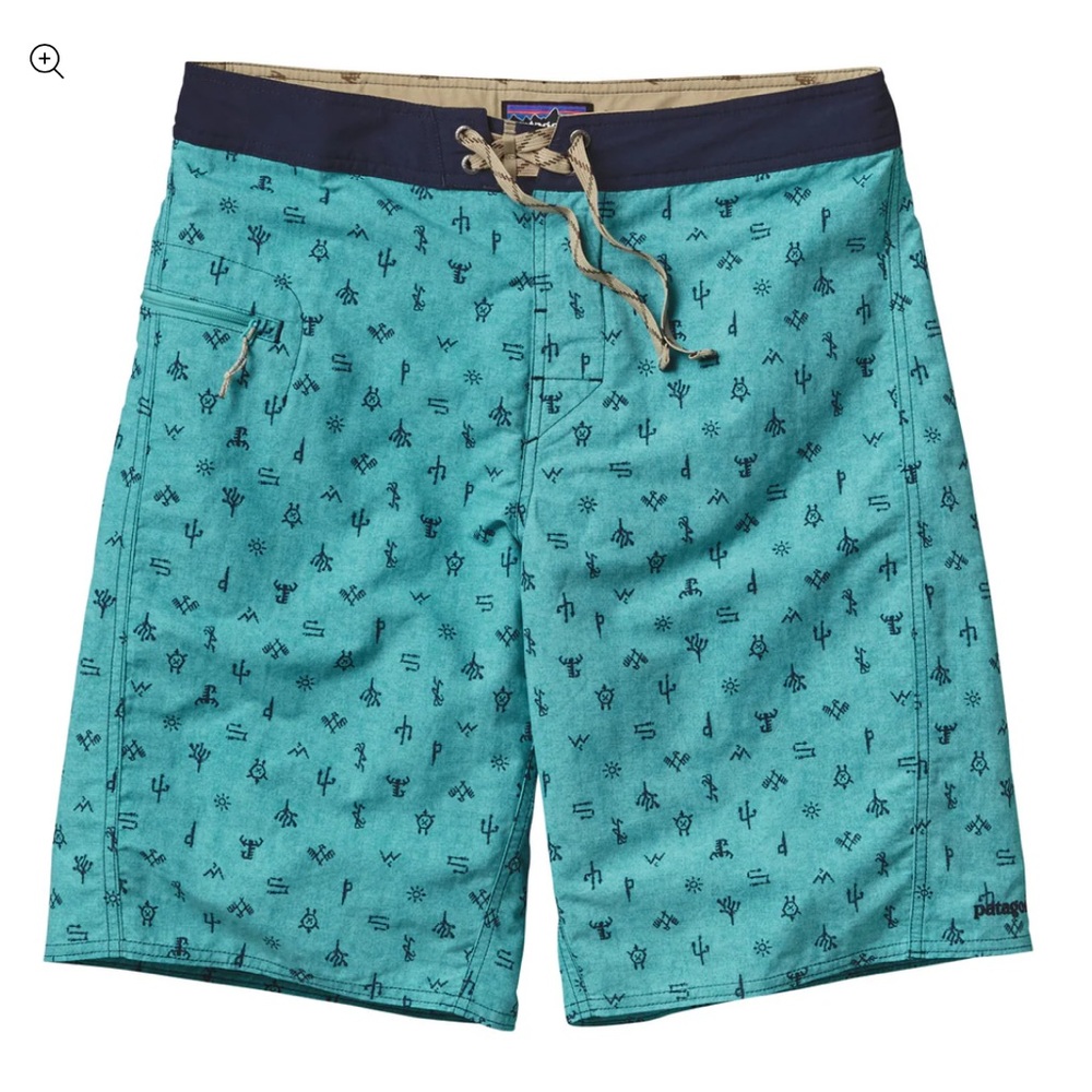 Patagonia M's Printed Wavefarer Mens Board Shorts. Size 40. 19’inches in length